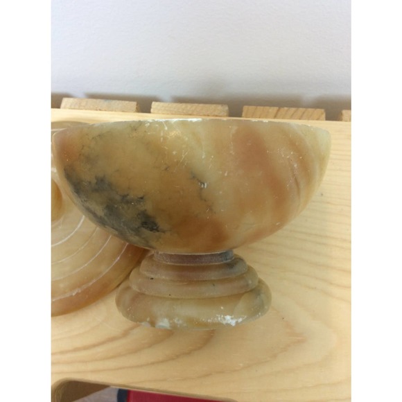 Soapstone Pedestal Bowl with Lid - Picture 7 of 8
